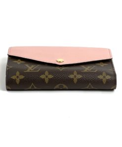 Louis Vuitton Monogram Pallas Compact Wallet with Rose Poudre bottom
