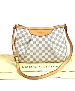 Louis Vuitton Damier Azur Siracusa PM Crossbody w dust bag