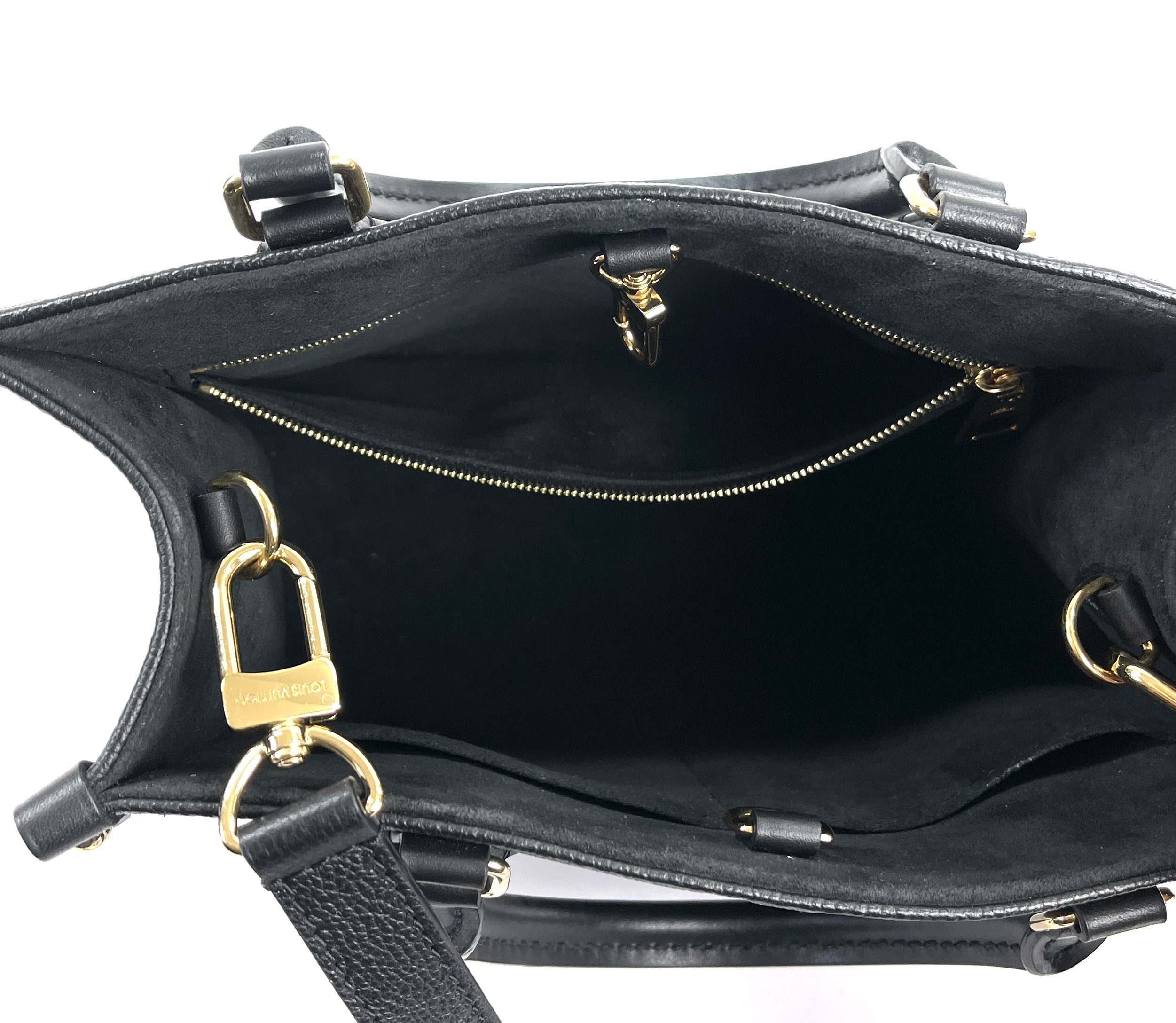 Louis Vuitton Black Empreinte Monogram Giant Onthego PM Crossbody Bag