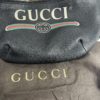GUCCI Black Grained Calfskin Logo Belt Bum Bag Large 7