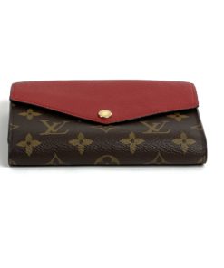 Louis Vuitton Monogram Pallas Compact Wallet with Cherry Red bottom