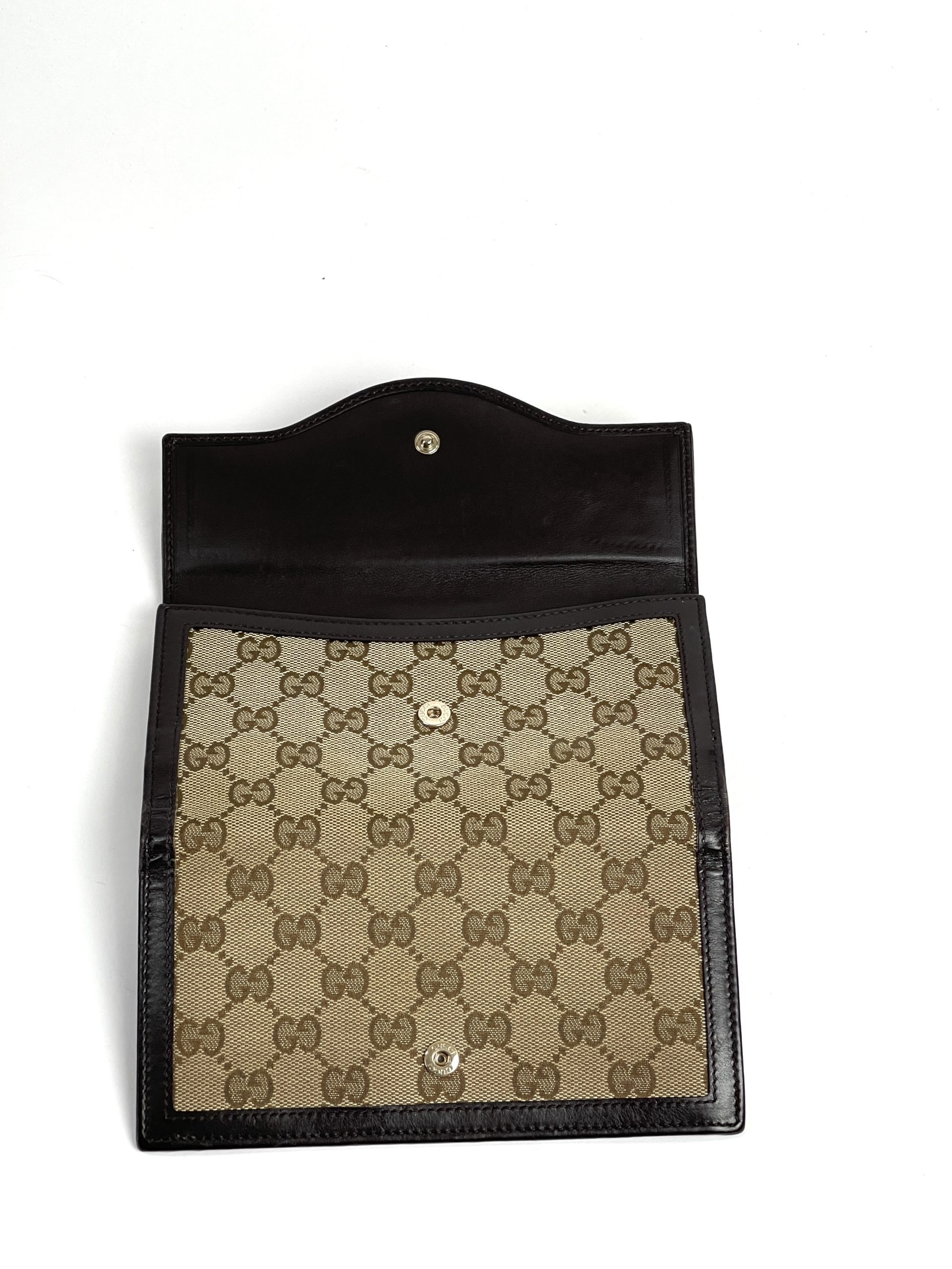 GG Marmont medium wallet in black leather and GG Supreme