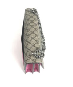 Gucci GG Supreme Monogram Medium Dionysus Shoulder Bag Pink top