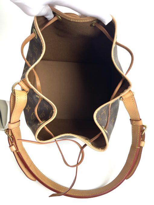Louis Vuitton Monogram Petit Noe Bucket Bag inside
