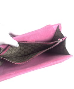 Gucci GG Supreme Monogram Medium Dionysus Shoulder Bag Pink inside