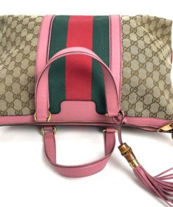 Gucci GG Bamboo Collection Satchel or Shoulder Bag top
