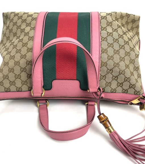 Gucci GG Bamboo Collection Satchel or Shoulder Bag top