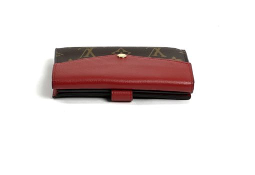 Louis Vuitton Monogram Pallas Compact Wallet with Cherry Red top
