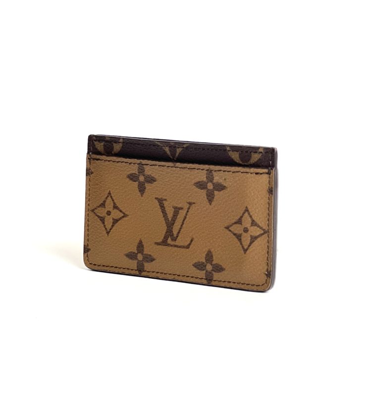 Louis Vuitton Card Holder Reverse Monogram Canvas Brown - E-SEVEN