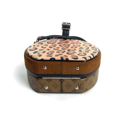 Louis Vuitton Petite Boite Chapeau Bag Leopard Print & Reverse Monogram Canvas bottom
