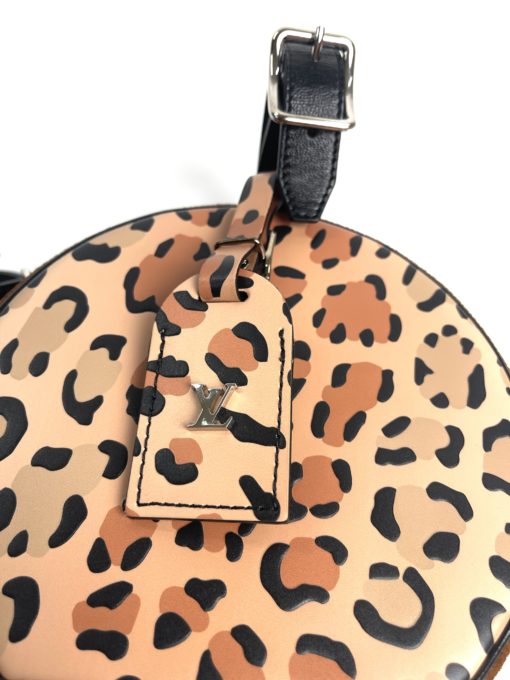 Louis Vuitton Petite Boite Chapeau Bag Leopard Print & Reverse Monogram Canvas