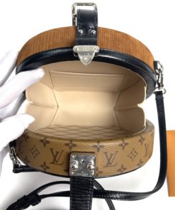 Louis Vuitton Petite Boite Chapeau Bag Leopard Print & Reverse Monogram Canvas inside
