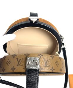 Louis Vuitton Petite Boite Chapeau Bag Leopard Print & Reverse Monogram Canvas inside