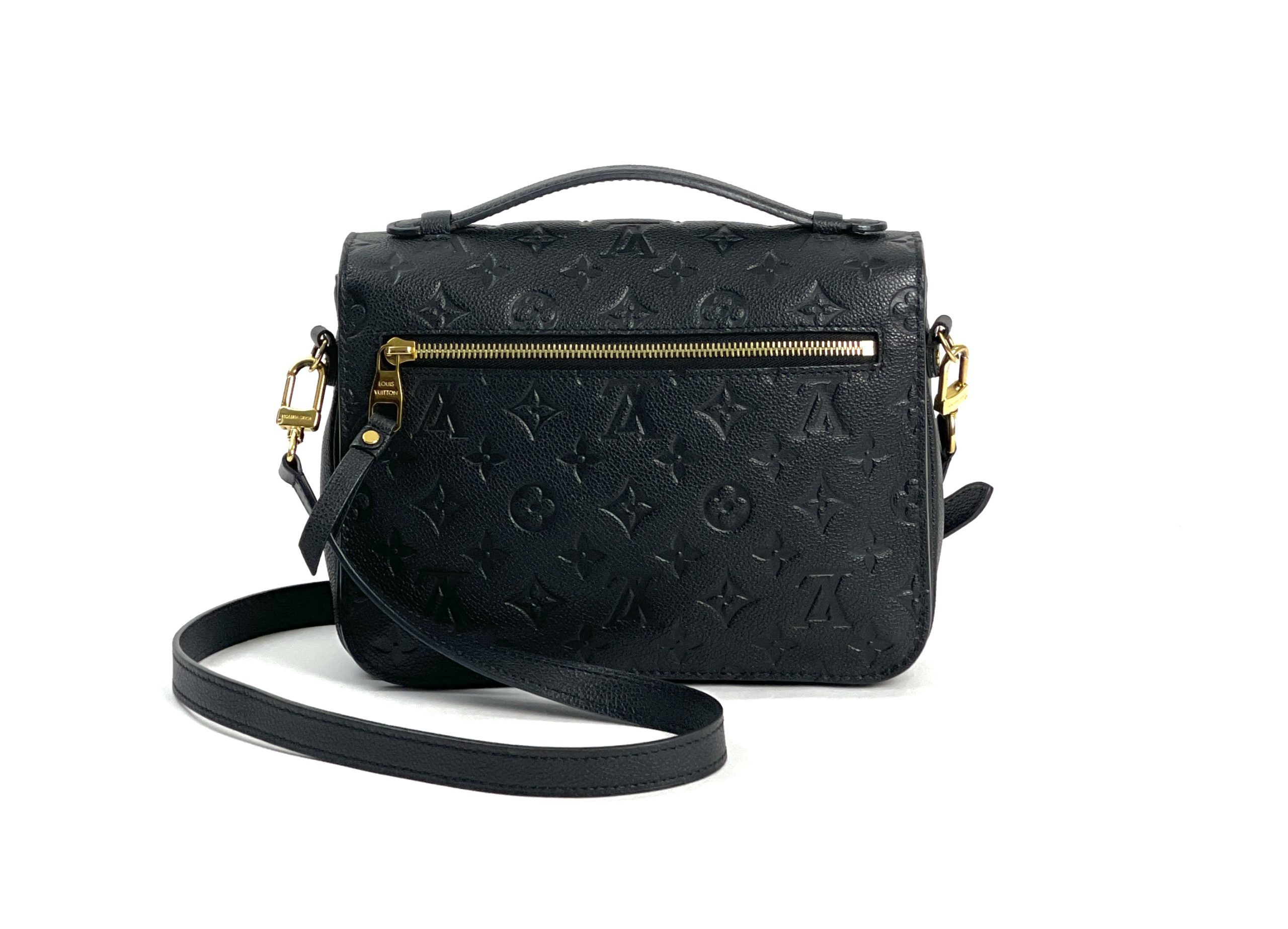 Louis Vuitton Pochette Métis Bag Black Monogram Empreinte Leather