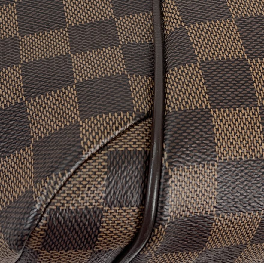 Louis Vuitton Brown Damier Ebene Cosmetic Pouch PM Cloth ref
