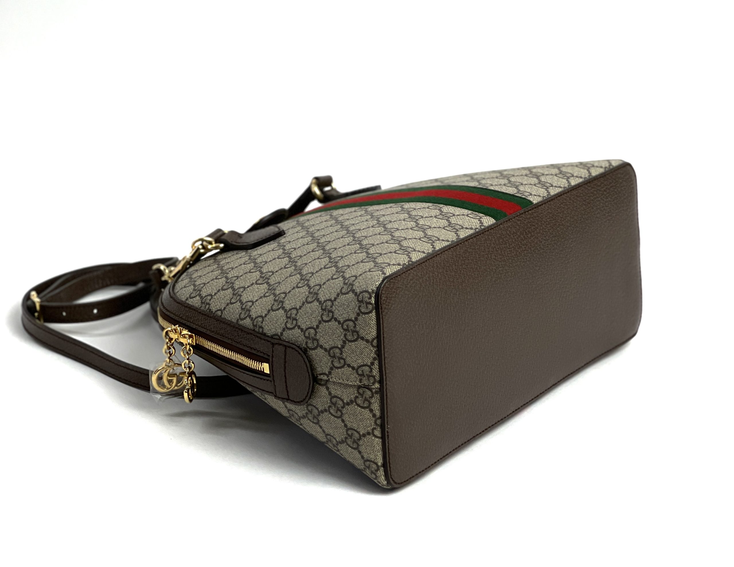 Gucci Small GG Supreme Ophidia Dome Shoulder Bag 