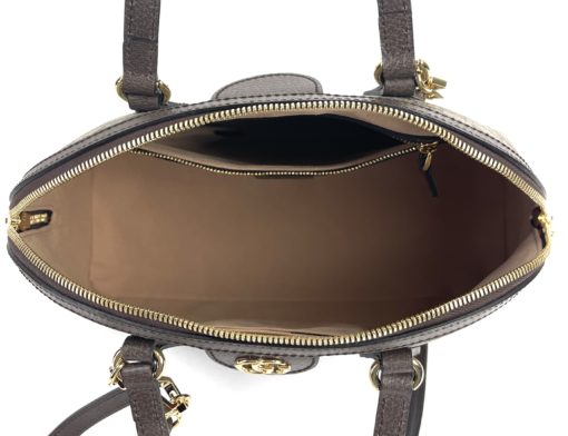 GUCCI GG Supreme Medium Ophidia Dome Shoulder Bag inside