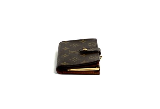 Louis Vuitton Monogram French Kiss-Lock Medium Wallet bottom