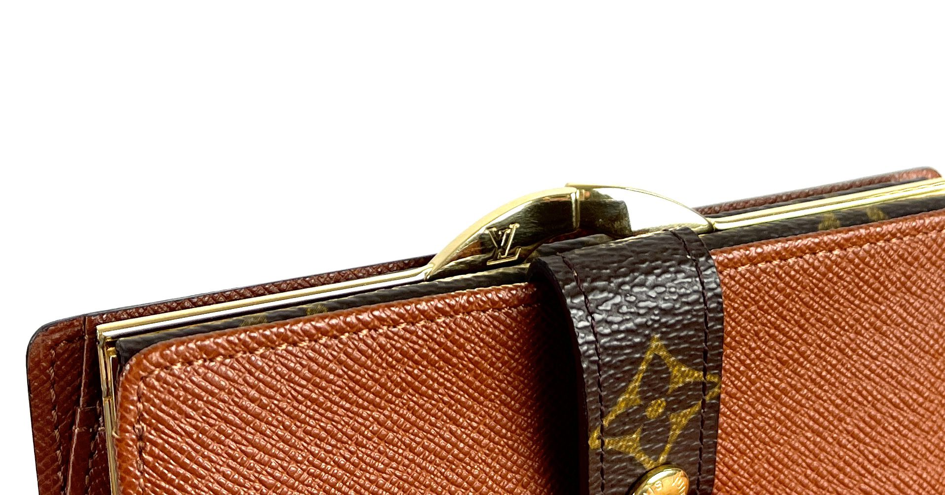 Vintage Louis Vuitton Wallet Billfold snap closure case Card