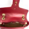 Gucci Marmont Small Matelassé Shoulder Bag Hibiscus Red Leather 20
