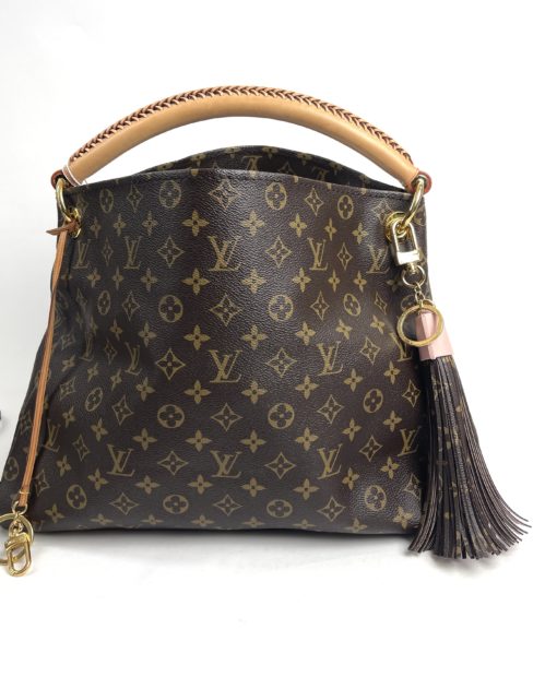 Louis Vuitton Monogram Tassel Bag Charm Pink on bag