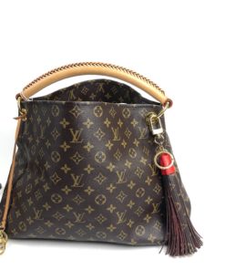 Louis Vuitton Monogram Tassel Bag Charm Red on bag