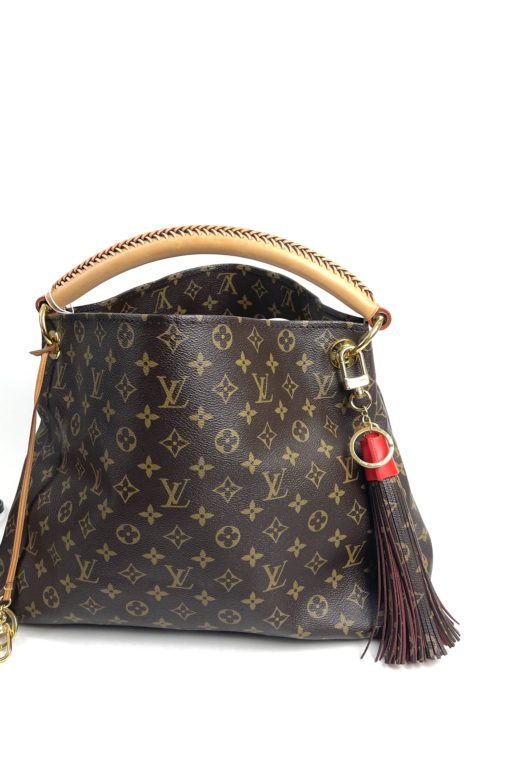 Louis Vuitton Monogram Tassel Bag Charm Red on bag