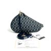 Christian Dior Vintage Diorissimo Saddle Pochette Navy 3