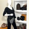 Christian Dior Vintage Diorissimo Saddle Pochette Navy 4