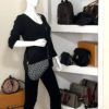Christian Dior Vintage Diorissimo Saddle Pochette Navy 2