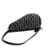 Christian Dior Vintage Diorissimo Saddle Pochette Black 14