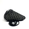 Christian Dior Vintage Diorissimo Saddle Pochette Black 7