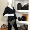Christian Dior Vintage Diorissimo Saddle Pochette Black 4