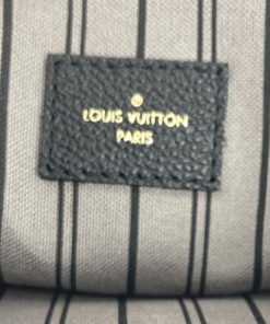 Louis Vuitton Pochette Metis Black Monogram Empreinte Leather tag