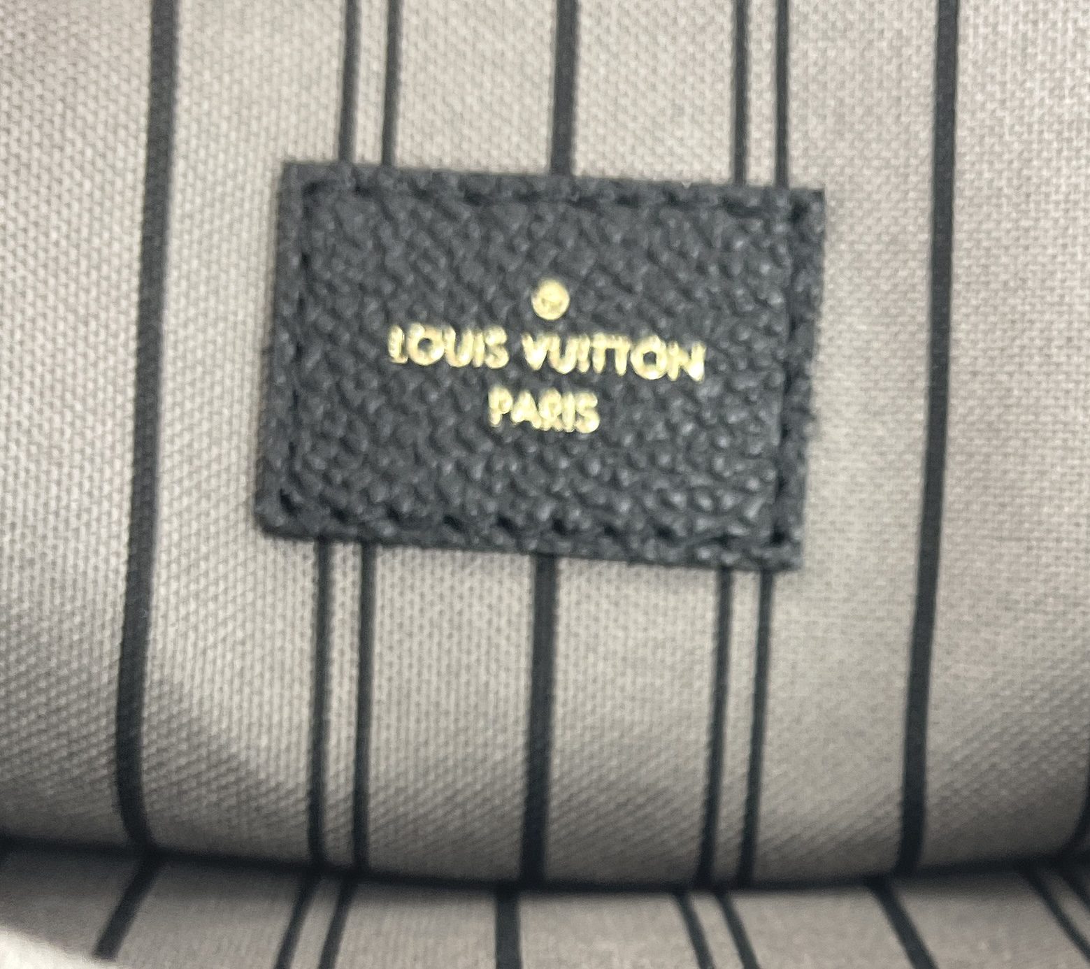 Authentic Louis Vuitton Black Monogram Empreinte Leather Metis Pochett –  Paris Station Shop