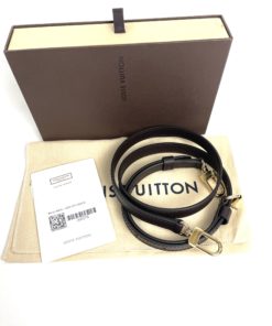 Louis Vuitton Adjustable Shoulder Strap Black Leather 16 Mm ○ Labellov ○  Buy and Sell Authentic Luxury