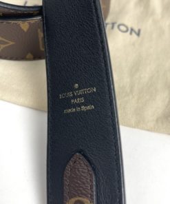 LOUIS VUITTON Monogram Bandouliere Shoulder Strap Black 1312429