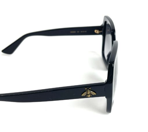 Gucci Black Oversize Rectangular Sunglasses GG0096S 10