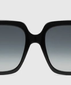 Gucci Black Oversize Rectangular Sunglasses GG0096S 2