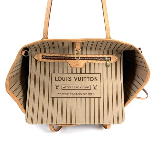 Louis Vuitton Monogram Neverfull MM Beige inside