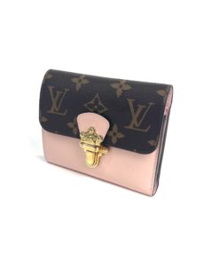 Louis Vuitton Monogram Compact Cherrywood Wallet with Rose Ballerine