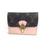 Louis Vuitton Monogram Compact Cherrywood Wallet with Rose Ballerine 5