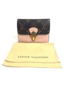 Louis Vuitton Monogram Compact Cherrywood Wallet with Rose Ballerine 2