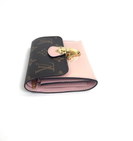 Louis Vuitton Monogram Compact Cherrywood Wallet with Rose Ballerine 19