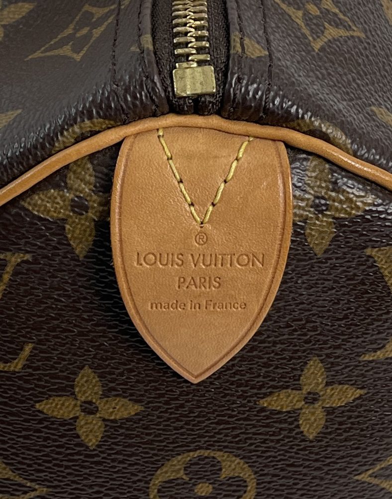 Louis Vuitton damier ebene coated canvas speedy 30 bag - Labels
