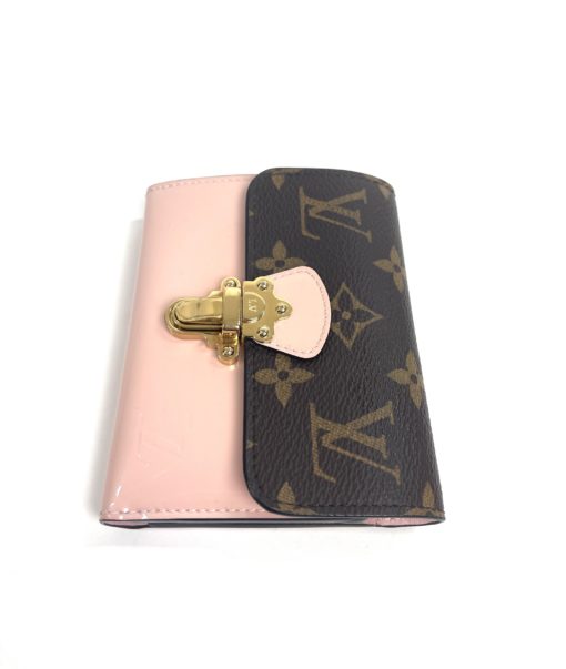 Louis Vuitton Monogram Compact Cherrywood Wallet with Rose Ballerine 8