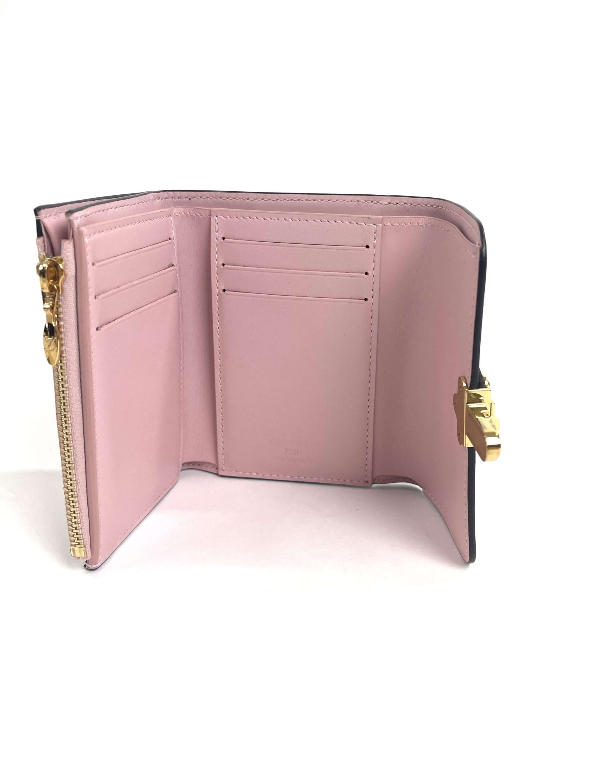 Louis Vuitton Monogram Canvas Rose Ballerine Juliette Compact Wallet -  Yoogi's Closet