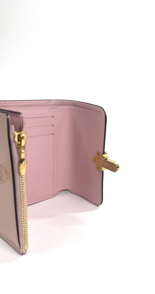 Louis Vuitton Monogram Compact Cherrywood Wallet with Rose Ballerine 10