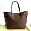 Louis Vuitton Damier Ebene Neverfull MM Red Interior 11