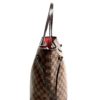 Louis Vuitton Damier Ebene Neverfull MM Red Interior 13